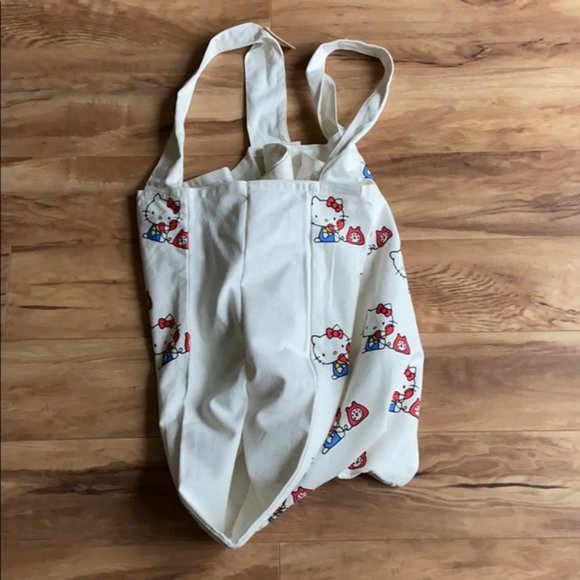 Large Retro Hello Kitty Canvas Tote Bag - Picture 5 of 9